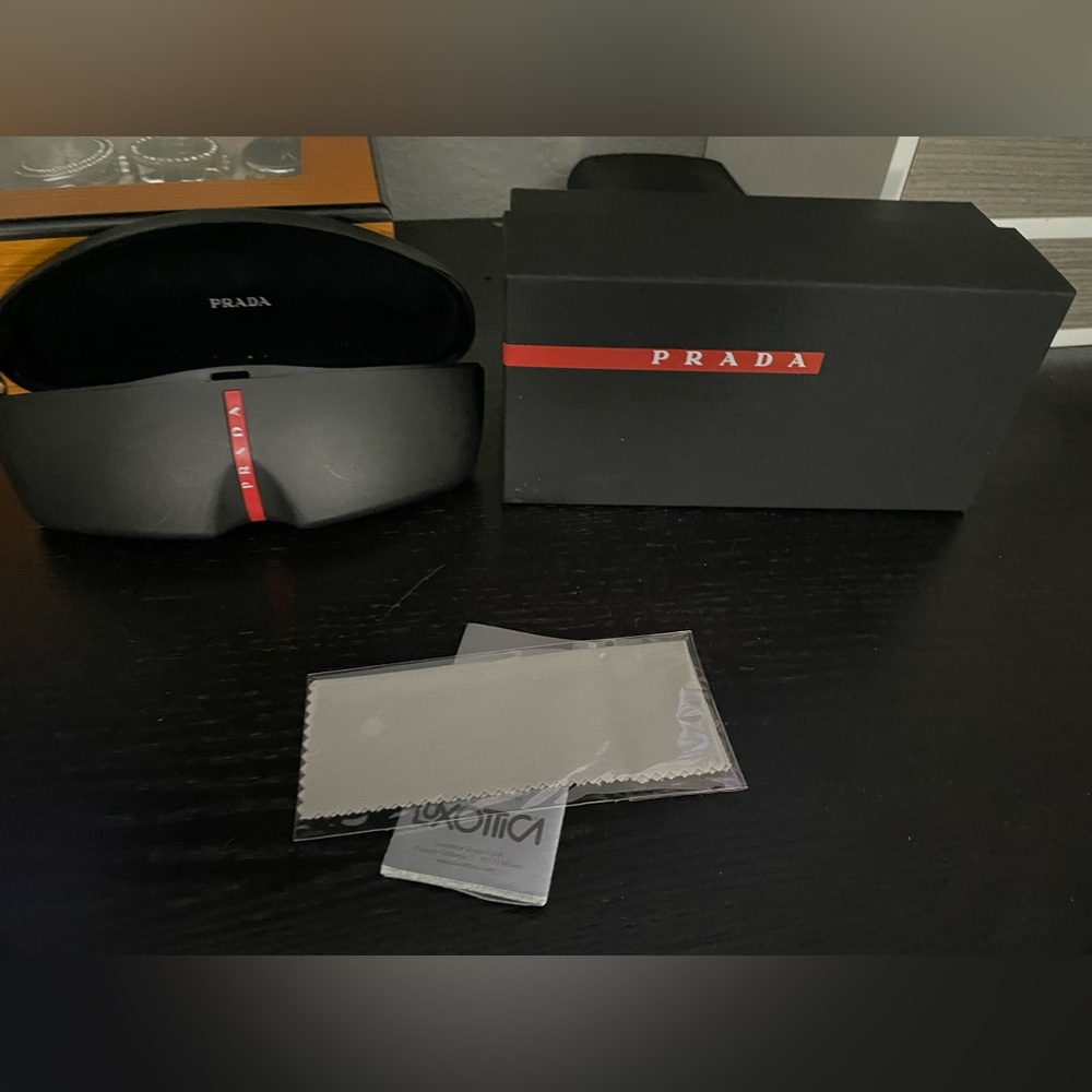 Prada sunglasses case and box